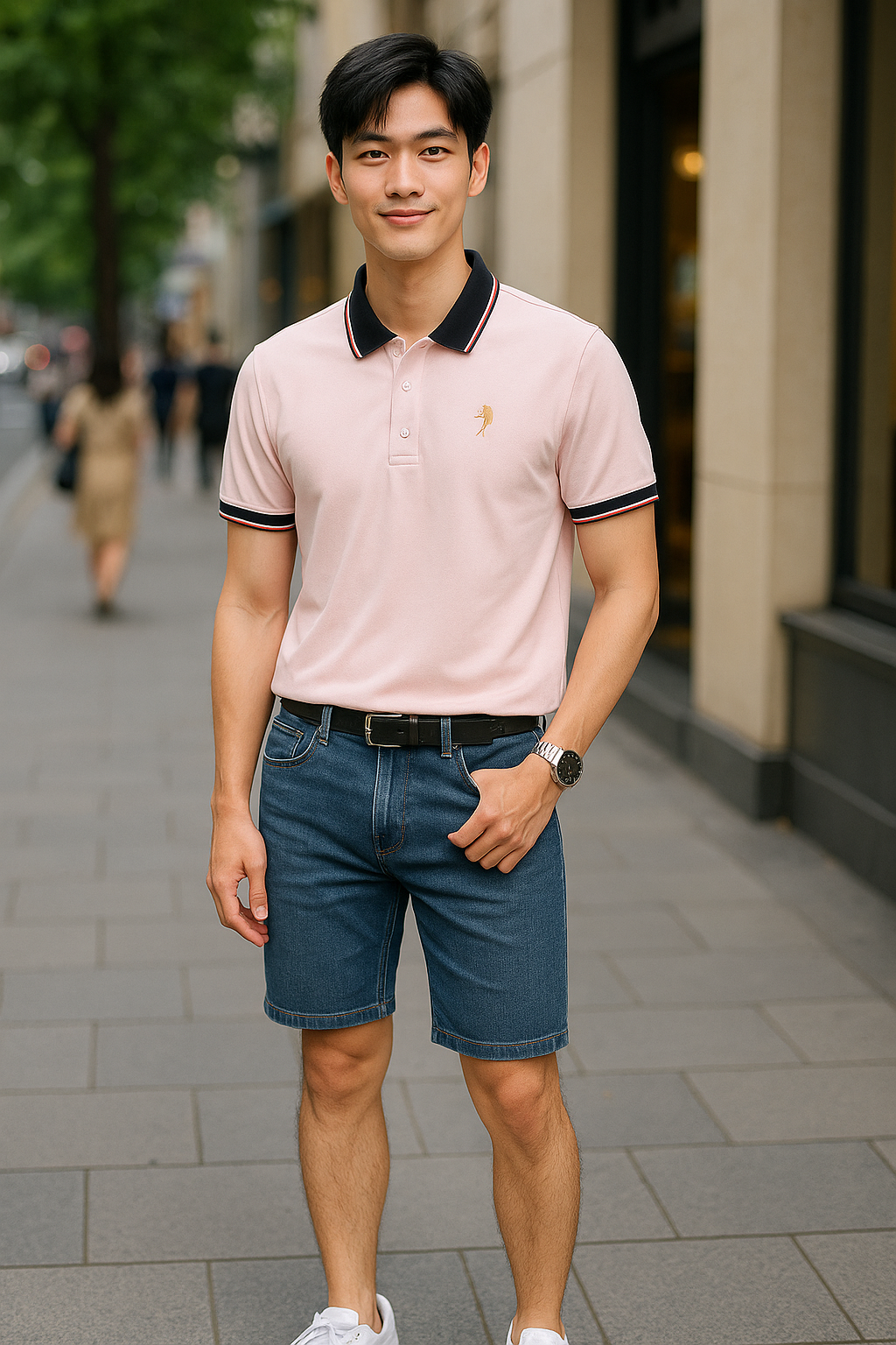 26203_chatgpt-image-09-56-33-6-thg-6-2025_20250711150748-1.png Áo Thun Nam Cổ Bẻ Thêu Logo Con Ngựa Viền Bo Tay Áo Bền Đẹp - CS258