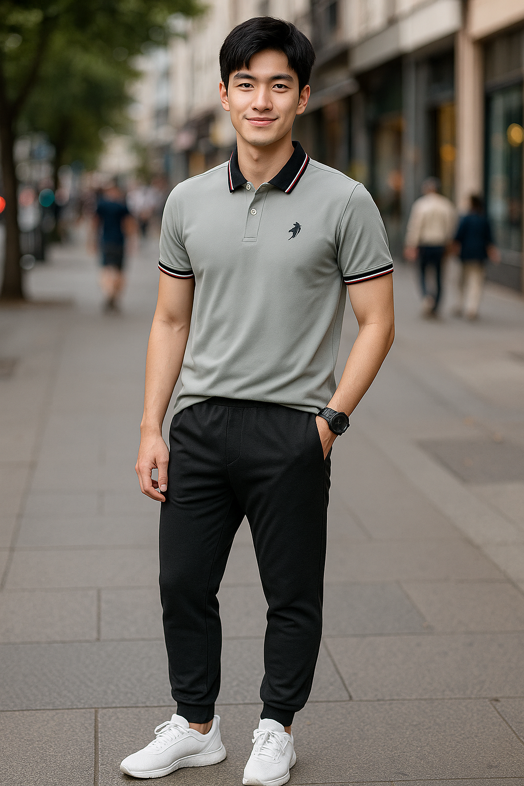 Shop sỉ áo Thun Nam Cổ Bẻ Thêu Logo Con Ngựa Viền Bo Tay Áo Bền Đẹp Shop sỉ áo Thun Nam Cổ Bẻ Thêu Logo Con Ngựa Viền Bo Tay Áo Bền Đẹp