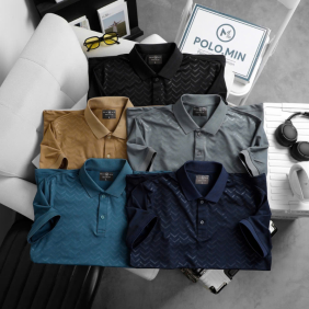 Áo Thun Nam Cổ Bẻ In Họa Tiết (Có Size 3XL)