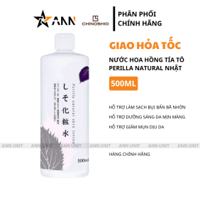 Nước Tẩy Trang Hoa Hồng Tí Tô Chinoshio Nhật 500ml Cao Cấp - Hỗ Trợ Làm Sạch Bụi Bẩn Bãn Nhờn Dịu Nhẹ - 4571243111021