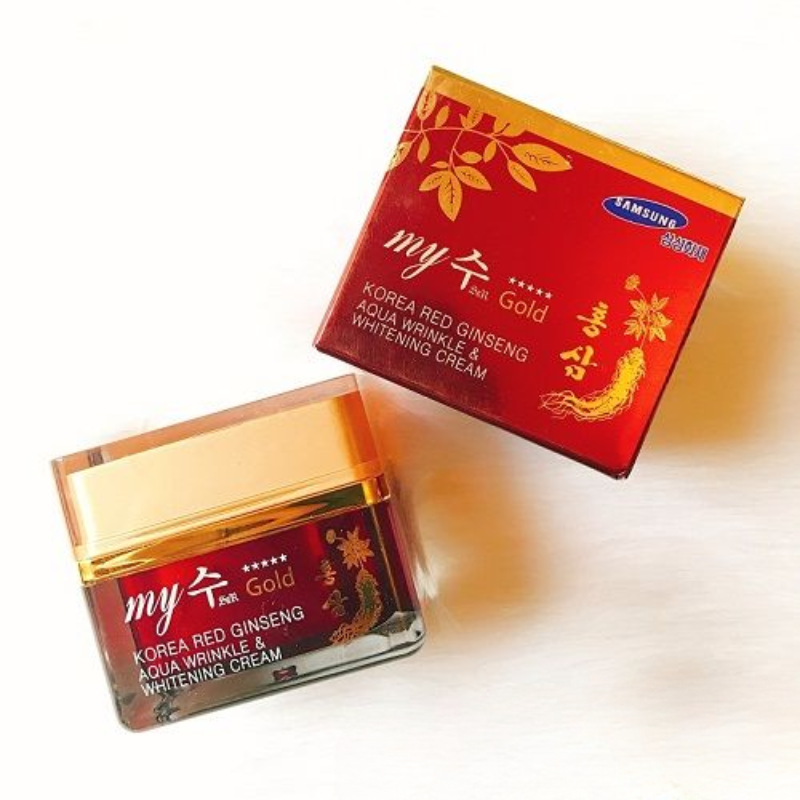26272_2_20250418101309-3.png Kem Face Sâm My Me Gold Korea Red Ginseng Aqua Wrinkle & Whitening Cream 50ml - Hỗ Trợ Cải Thiện Da Thâm Nám Tàn Nhang - 8809451853065