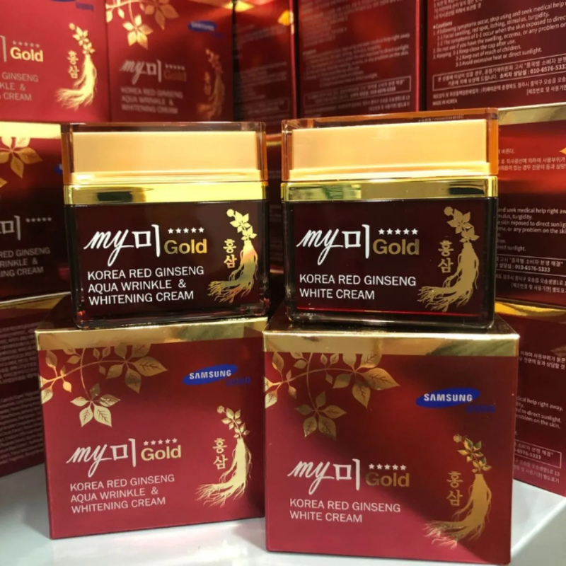 26272_3_20250418101310-3.png Kem Face Sâm My Me Gold Korea Red Ginseng Aqua Wrinkle & Whitening Cream 50ml - Hỗ Trợ Cải Thiện Da Thâm Nám Tàn Nhang - 8809451853065