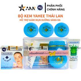Bộ Kem Yanhee Thái Lan Xanh Dương 5 Món Chính Hãng - Hỗ Trợ Giảm Mụn Dưỡng Sáng Da - BKYTLXD