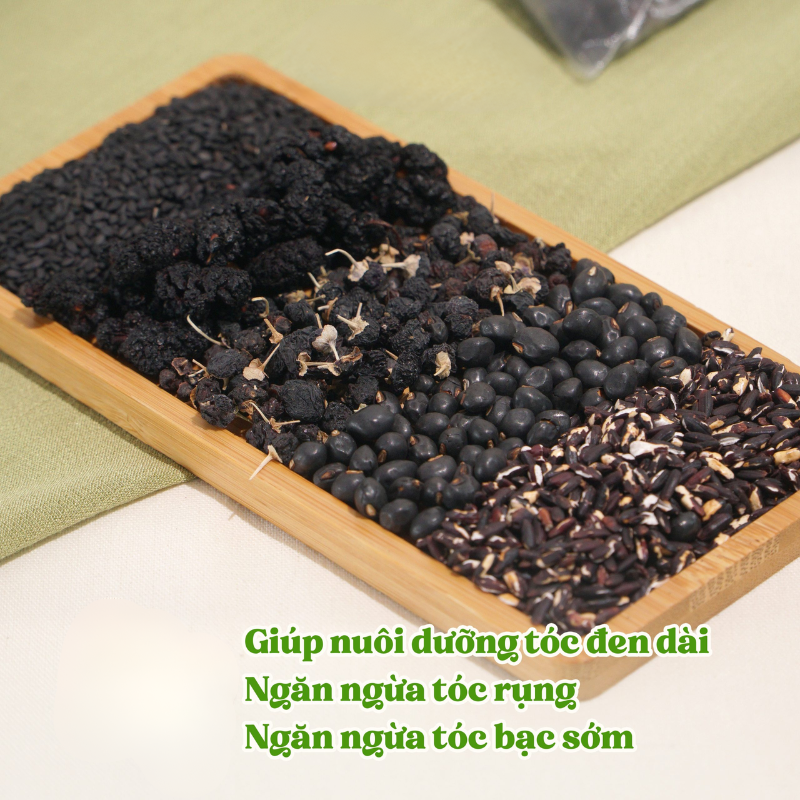 Kho sỉ trà Ngũ Hắc Mè Đen Túi Zip 150g 10 Gói Kho sỉ trà Ngũ Hắc Mè Đen Túi Zip 150g 10 Gói