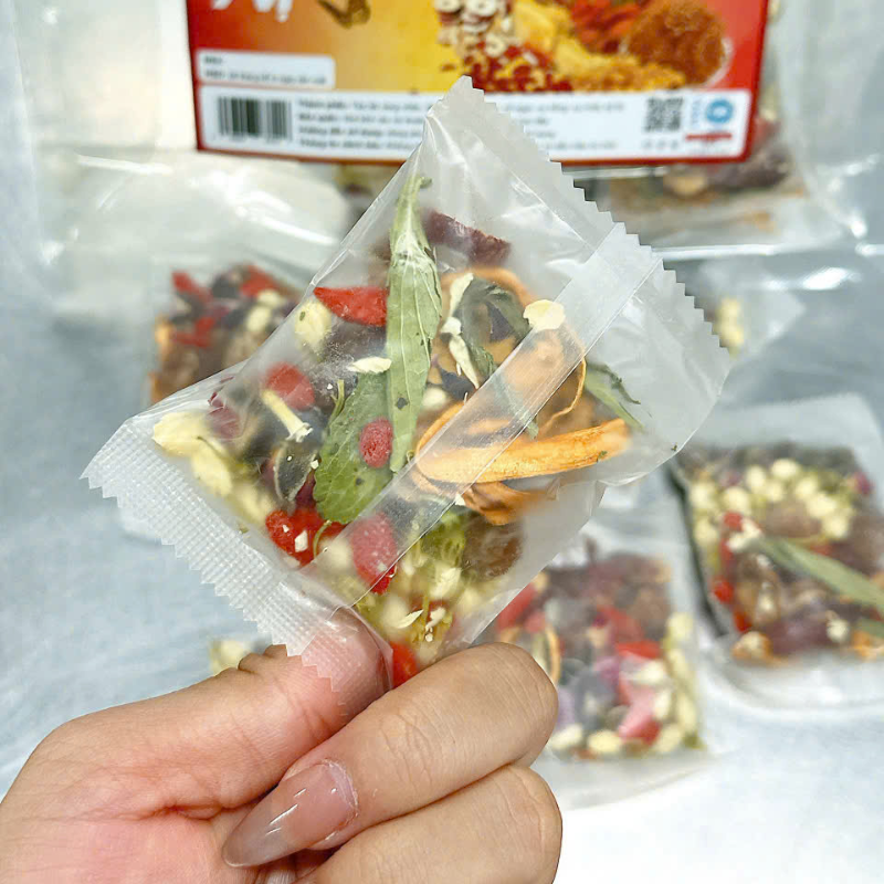 Chuyên sỉ trà Thảo Mộc Dưỡng Nhan 7 Vị 150g Túi Zip - Túi 10 Gói Chuyên sỉ trà Thảo Mộc Dưỡng Nhan 7 Vị 150g Túi Zip - Túi 10 Gói