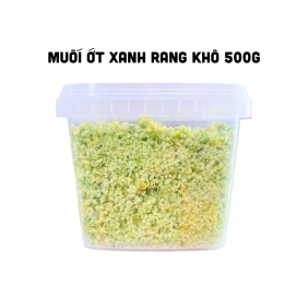 Hộp Muối Ớt Xanh Rang Khô 500g - MOXRK500G