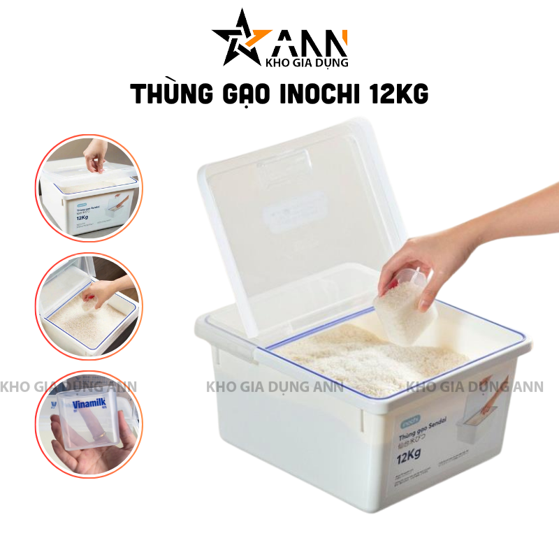 26433_1_20250611115037-1.png Thùng Đựng Gạo Inochi 12Kg - Thùng Đựng Gạo Chống Côn Trùng Bụi Bẩn Kèm Cốc - TDG02