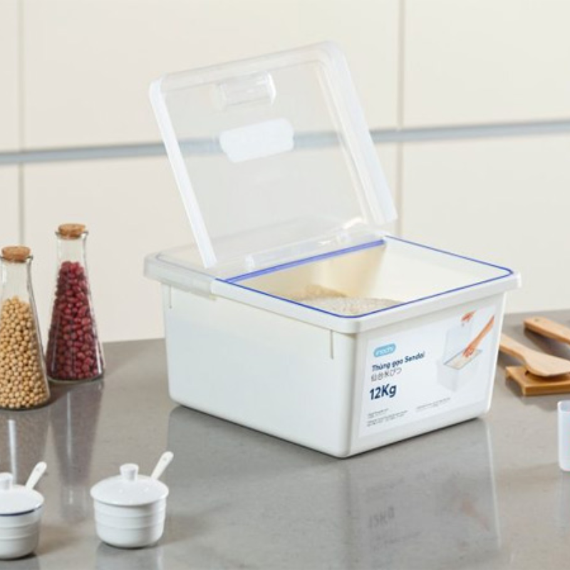26433_8_20250611115043-1.png Thùng Đựng Gạo Inochi 12Kg - Thùng Đựng Gạo Chống Côn Trùng Bụi Bẩn Kèm Cốc - TDG02
