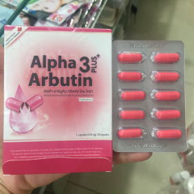 Viên Bột Kích Trắng Body Kyra Alpha Arbutin 3 Plus+ Thái Lan Phiên Bản Mới Hộp 10 Viên