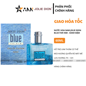 Nước Hoa Nam Jolie Dio For Him Blue Đậm 60ml Hương Thơm Quyến Rũ Mát Mẻ - 8885013690019