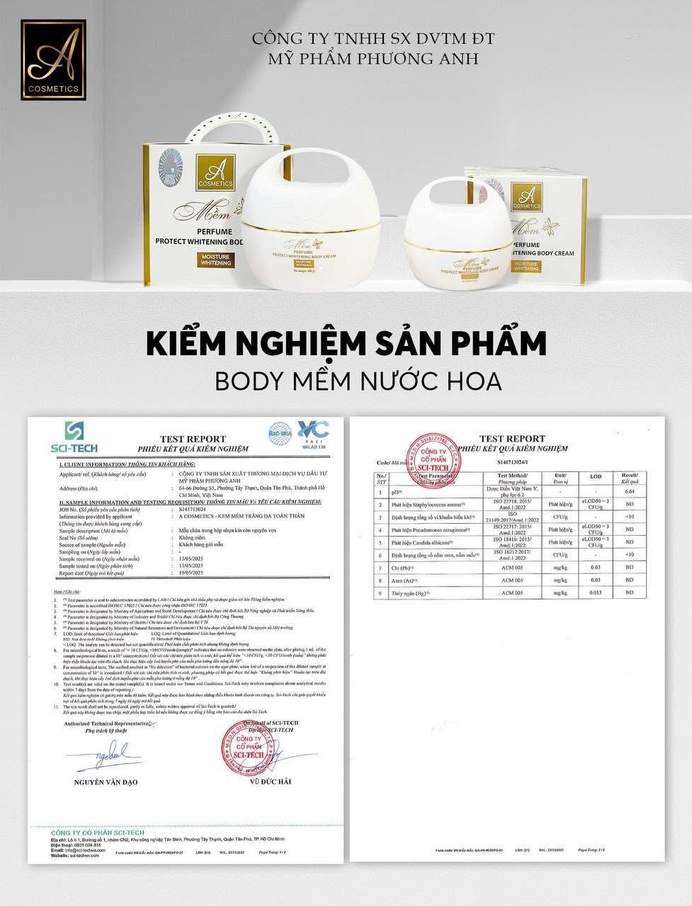 Bỏ sỉ kem Body Mềm Nước Hoa A Cosmetics Phương Anh Size To 480g