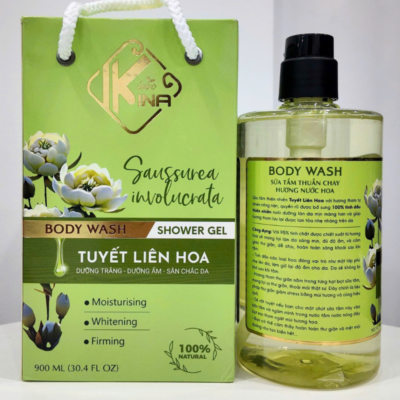 26500_34_20250729093702-4.png Sữa Tắm Kina Hương Nước Hoa Tuyết Liên 900ml - Hỗ Trợ Cấp Ẩm Dưỡng Sáng Da Mịn Màng - Tặng Kèm 1 Bông Tắm - 8938527651288