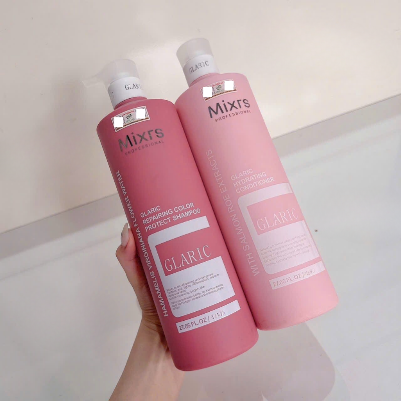 Shop sỉ combo Gội Xả Mixrs Màu Hồng 500ml