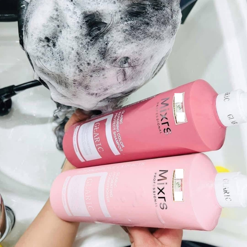Shop sỉ combo Gội Xả Mixrs Màu Hồng 500ml