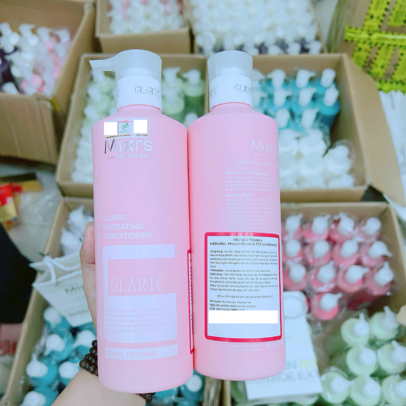 Shop sỉ combo Gội Xả Mixrs Màu Hồng 500ml