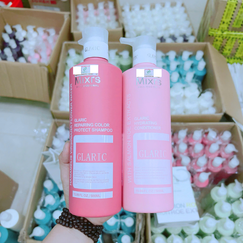 Shop sỉ combo Gội Xả Mixrs Màu Hồng 500ml