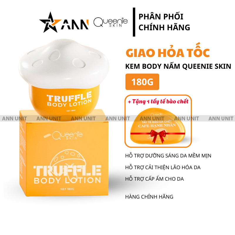 26542_1_20250801173121-1.png Kem Body Nấm Queenie Skin 180g - Tặng 1 Tẩy Tế Bào Chết Queenie Skin 50g - 8938563421029