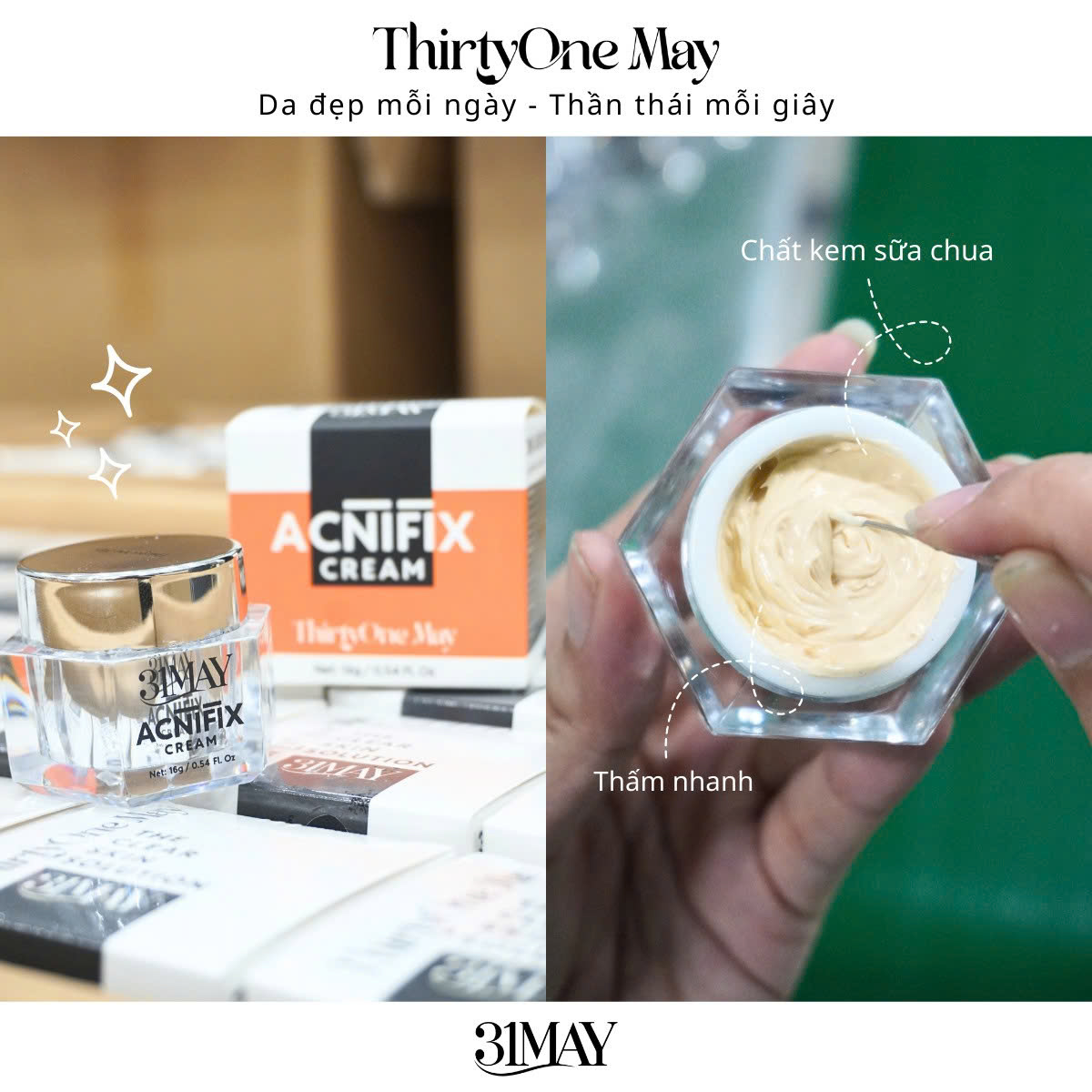 26546_z6908923776065-750a914c582525a7b818dc5432b2c40e_20250820225133-5.jpg Kem Mụn 31may Acnifix 16g – Face Thirty One May Acnifix Chính Hãng - 8938562528088