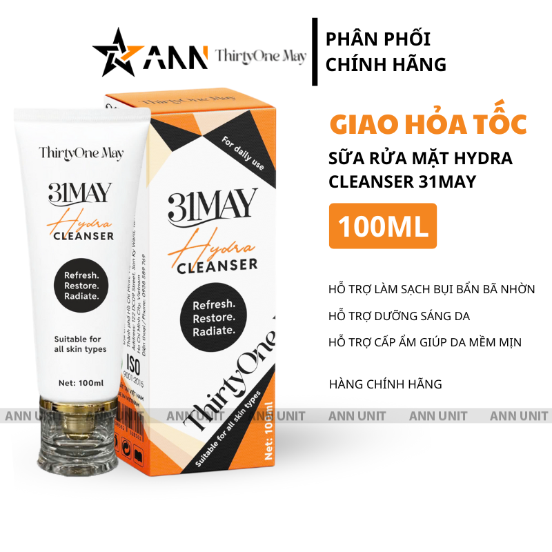 26547_78_20250806150214-7.png Sữa Rửa Mặt 31may Hydra Cleanser 100ml - Sữa Rửa Mặt Thirty One May Chính Hãng - 8938562528101