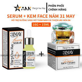 Combo Serum 31May Luminous 15ml Và Kem Face Nám 31May Radiant 16g - Mỹ Phẩm Thirty One May - CBDUONG31MAY