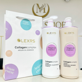 Combo 2 Chai Gội Xả Olexrs Argan Oil Essence Màu Tím 500ml