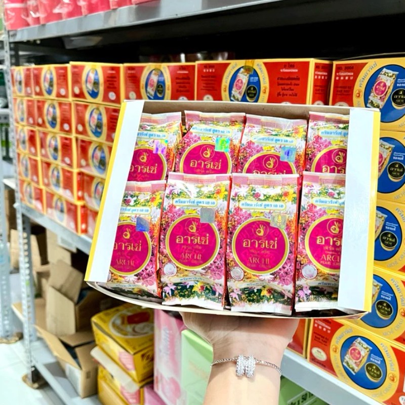 26571_9_20250816120829-1.png Combo 2 Hộp Kem Face Sâm Dưỡng Sáng Da Mặt Arche Pearl Cream AC Thái Lan 5g/hộp - 8850252030049