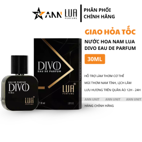 Nước Hoa Nam Lua Eau De Parfum Divio 30ml - Hương Thơm Nam Tính Sang Trọng - LUADIVIO30ML