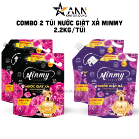 Combo 2 Túi Nước Giặt Xả Minmy Màu Tím Hoặc Hồng 2,2kg/Túi - NCGITXMINMY