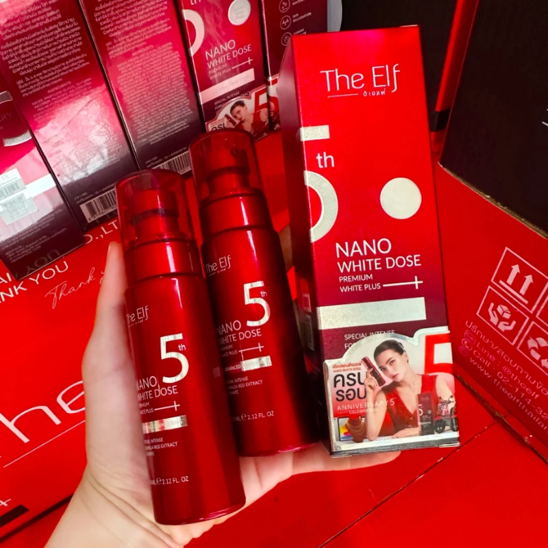 Serum Đỏ Truyền Trắng Body Thái Lan The Elf 60ml - Serum Thái Lan Dưỡng Sáng Da
