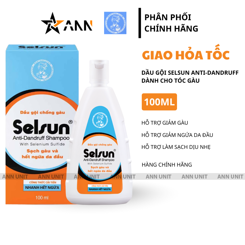 Kho sỉ dầu Gội Chống Gàu Selsun Anti-Dandruff 100ml - Dầu Gội Giảm Gàu Selsun