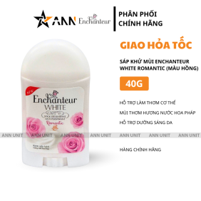 Sáp Khử Mùi Enchanteur White Romantic 40g - Sáp Khử Mùi Hương Nước Hoa Pháp - 8935212804578