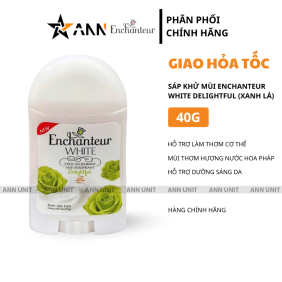 Sáp Khử Mùi Enchanteur White Delightful 40g - Sáp Khử Mùi Hương Nước Hoa Pháp - 8935212806794