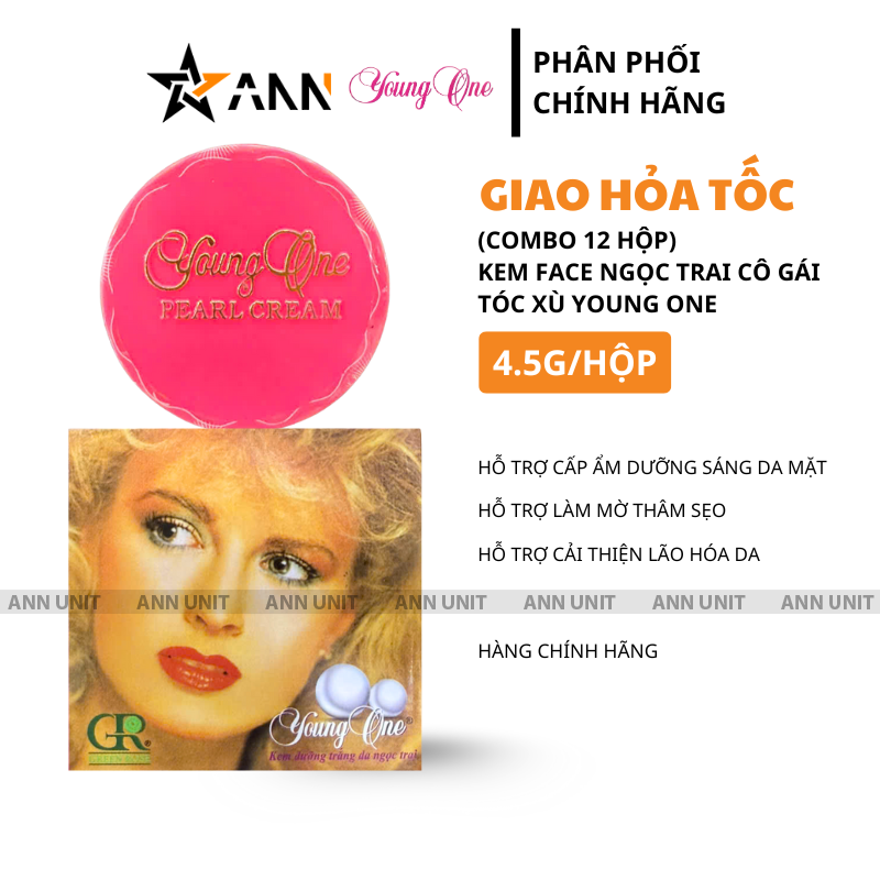 26705_1_20250923091738-2.png Combo 12 Hộp Kem Face Dưỡng Trắng Da Ngọc Trai Cô Gái Tóc Xù Young One 4.5g/Hộp - 8936055391027
