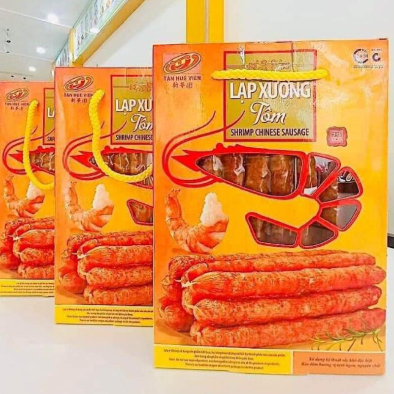 Giá sỉ lạp Xưởng Tôm Tân Huê Viên 500g Thơm Ngon Giá sỉ lạp Xưởng Tôm Tân Huê Viên 500g Thơm Ngon
