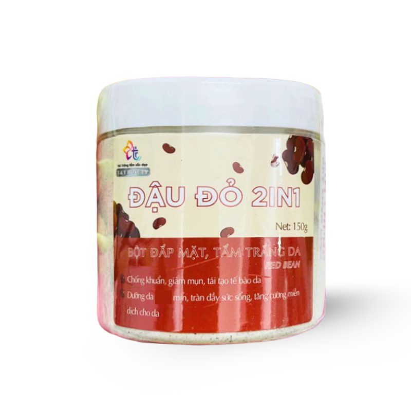 Giá sỉ bột Đắp Mặt Tắm Trắng Da Đậu Đỏ 2in1 Nguyên Chất T&T Beauty 150g/Hộp Giá sỉ bột Đắp Mặt Tắm Trắng Da Đậu Đỏ 2in1 Nguyên Chất T&T Beauty 150g/Hộp