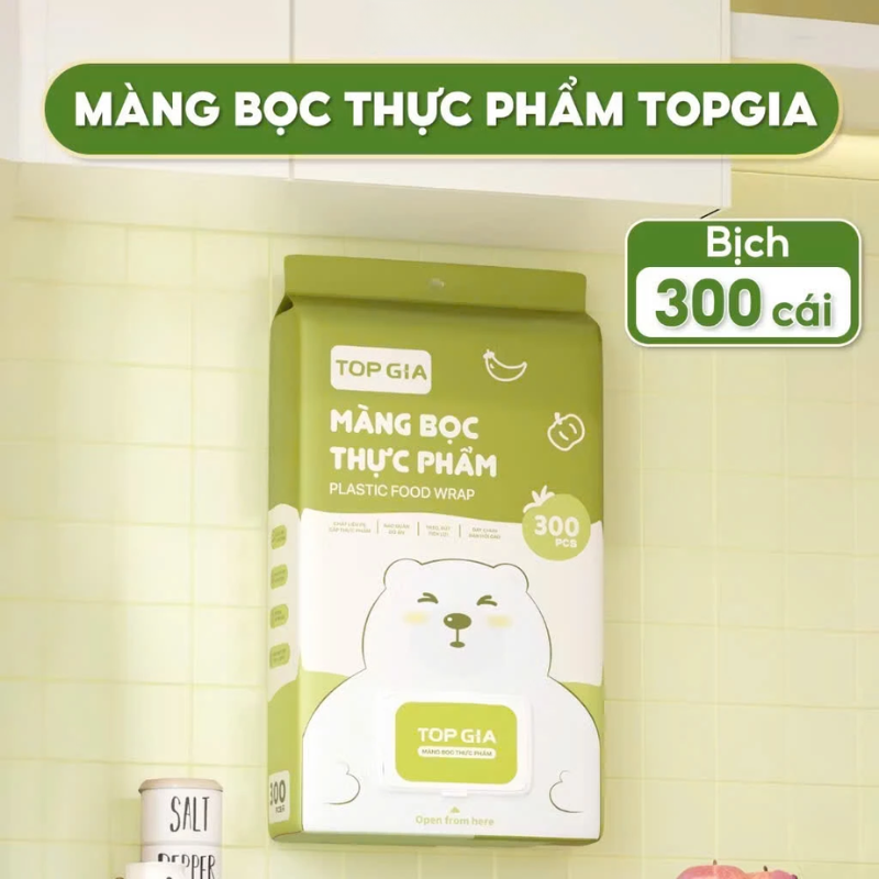 26867_4_20251014180746-1.png Combo 2 Túi Màng Bọc Thực Phẩm Top Gia Dạng Rút Siêu Dai Có Nắp Đậy Kính - 1 Túi 300 Cái - GMBTP02