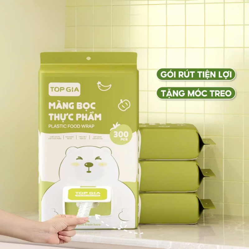 Giá sỉ combo 2 Túi Màng Bọc Thực Phẩm Top Gia Dạng Rút Siêu Dai Có Nắp Đậy Kính - 1 Túi 300 Cái Giá sỉ combo 2 Túi Màng Bọc Thực Phẩm Top Gia Dạng Rút Siêu Dai Có Nắp Đậy Kính - 1 Túi 300 Cái