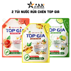 Combo 2 Túi Nước Rửa Chén Top Gia Dung Tích 2L/Túi - NRC01