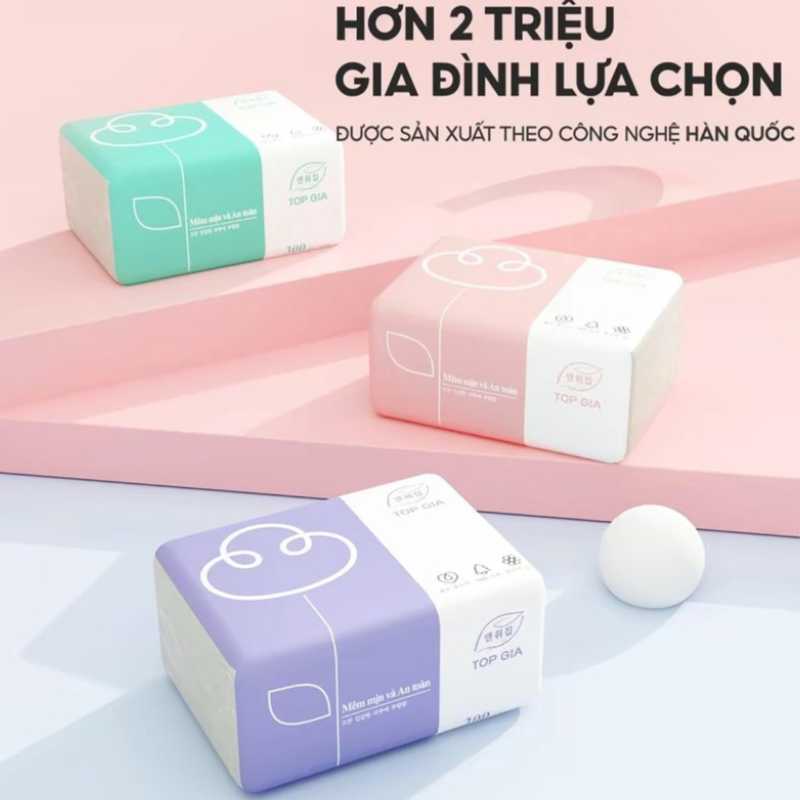 26901_12_20251017093221-1.png 1 Thùng 30 Gói Khăn Giấy Ăn 3 Màu Top Gia Loại Nhỏ - KGR14