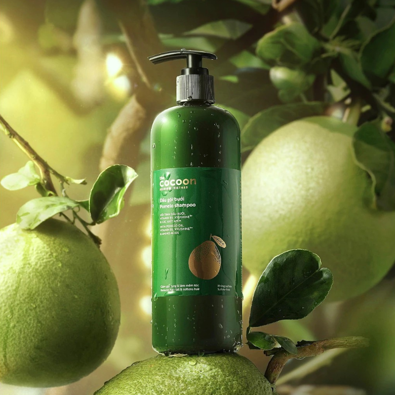 Combo Dầu Gội Xả Bưởi Cocoon - Dầu Gội Bưởi Cocoon Pomelo Shampoo 500ml Và Dầu Xả Bưởi Cocoon Pomelo Hair Conditioner 310ml