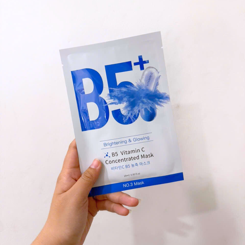 26941_29_20251023115855-1.png Hộp 10 Miếng Mặt Nạ Phục Hồi B5+ Vitamin C Concentrated Mask 28ml/Miếng - Màu Xanh - 8801457522914