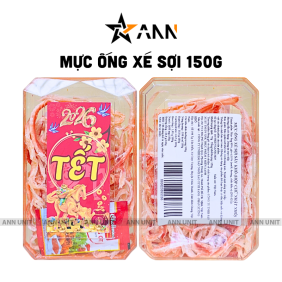 Mực Ống Gia Vị Sấy Khô Xé Sợi 150g - Hộp Chữ Nhật Nhỏ Hộp Quà Tết 2026 - MOGVSKXSHCNN150G