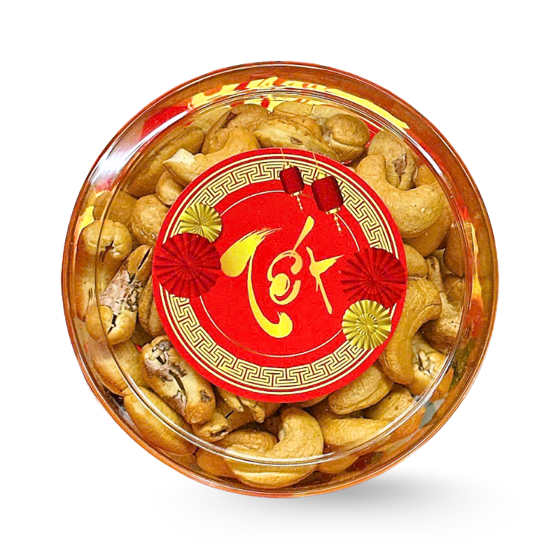 Hạt Điều Rang Muối Đã Tách Vỏ Lụa 230g - Hộp Tròn Nhỏ Hộp Quà Tết 2026 Hạt Điều Rang Muối Đã Tách Vỏ Lụa 230g - Hộp Tròn Nhỏ Hộp Quà Tết 2026