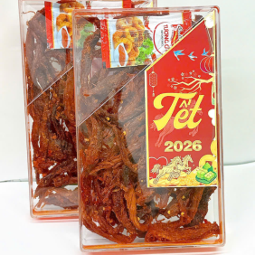 Khô Bò Xé Sợi 400g Hộp Chữ Nhật Lớn - KBXSHCNL400G