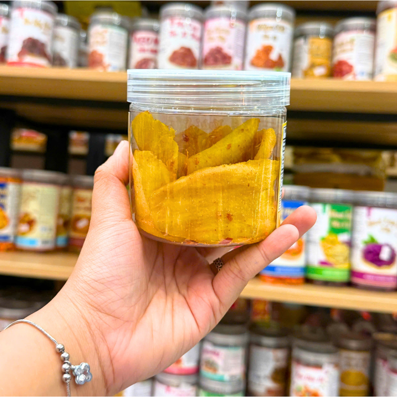 Xoài Sấy Dẻo Muối Ớt Mini 150g - Hộp Pet Xoài Sấy Dẻo Muối Ớt Mini 150g - Hộp Pet