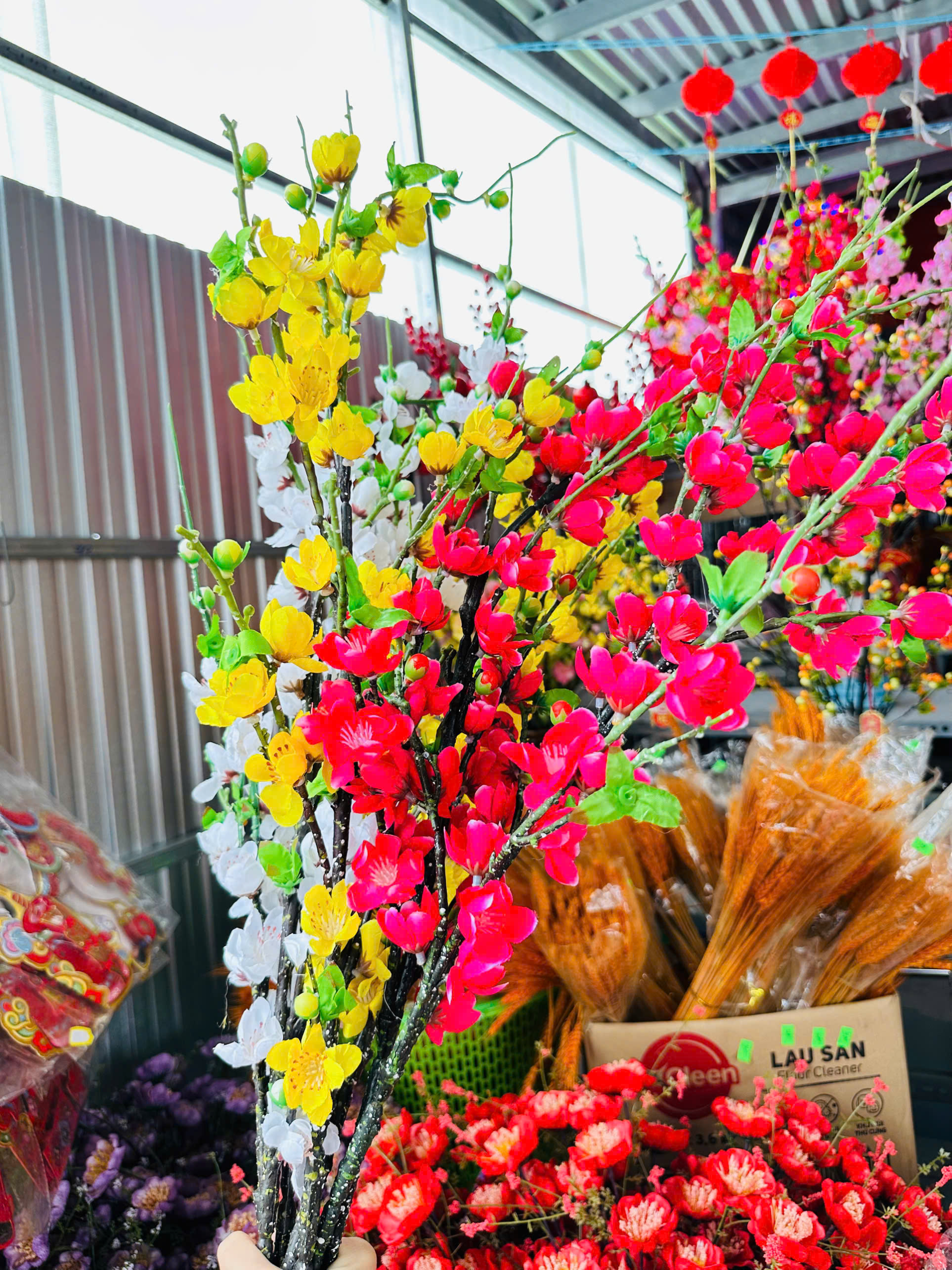 Kho sỉ set 5 CÀNH HOA ĐÀO CỔ - Loại Dài Kho sỉ set 5 CÀNH HOA ĐÀO CỔ - Loại Dài