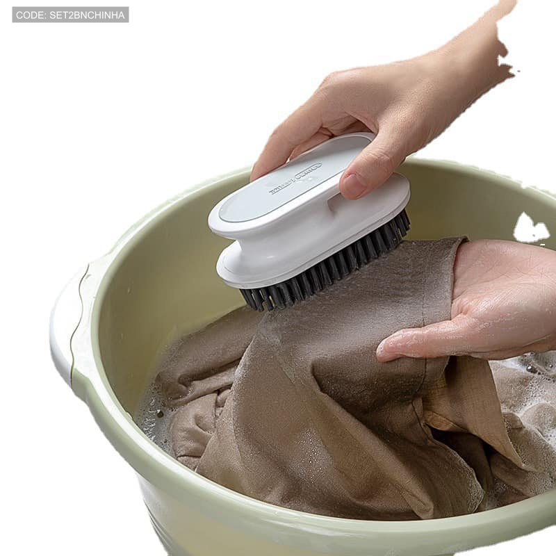 Bỏ sỉ set 2 Bàn Chải Nhựa Chà Đồ chà Sàn Có Tay Cầm 12CM Bỏ sỉ set 2 Bàn Chải Nhựa Chà Đồ chà Sàn Có Tay Cầm 12CM