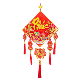 Dây reo 3d Vuông Tràn Trí Tết 30cm - DTT03