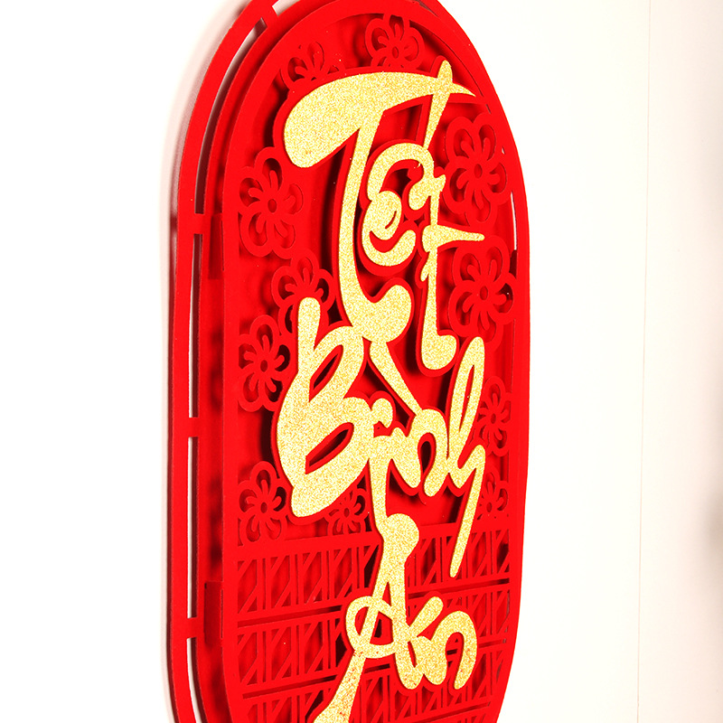 Bỏ sỉ cặp 2 Liễn Treo 3d - Dây Treo Trang Trí Tết 28x108cm Bỏ sỉ cặp 2 Liễn Treo 3d - Dây Treo Trang Trí Tết 28x108cm