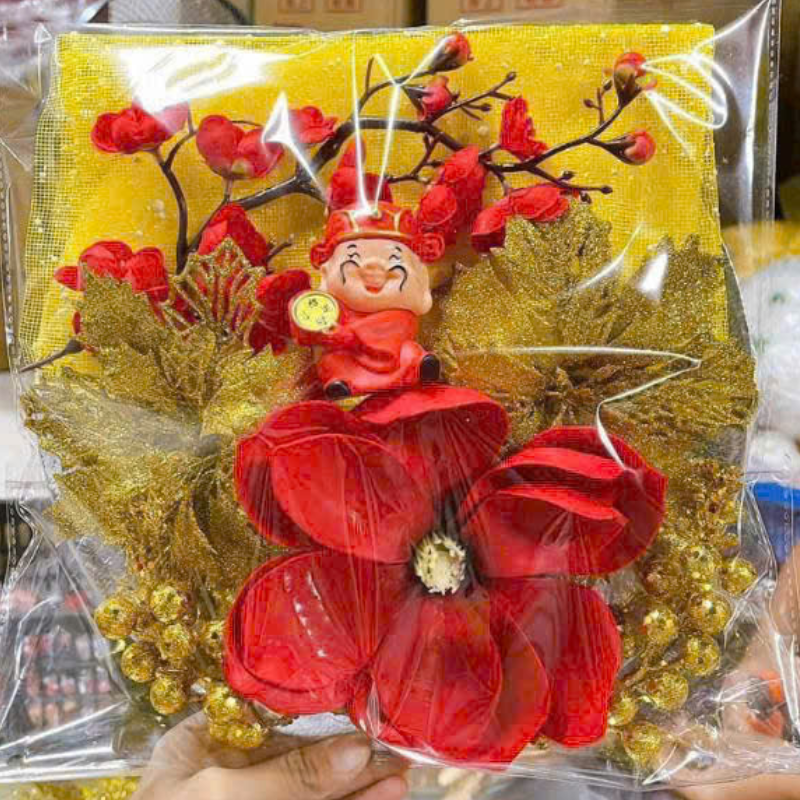 Set Phụ Kiện Trang Trí Hoa Mộc Lan Đào Cổ Tượng - Mẹt Tre Hoa Treo Tường - Phên Tre Trang Trí Tết Set Phụ Kiện Trang Trí Hoa Mộc Lan Đào Cổ Tượng - Mẹt Tre Hoa Treo Tường - Phên Tre Trang Trí Tết